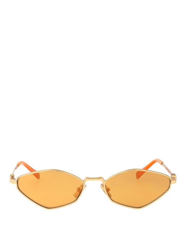 Miu Miu Lunettes De Soleil - Or
