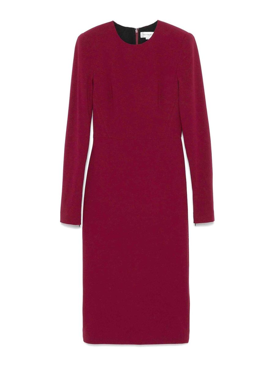 Victoria Beckham Maxi Robe - Rose Foncé