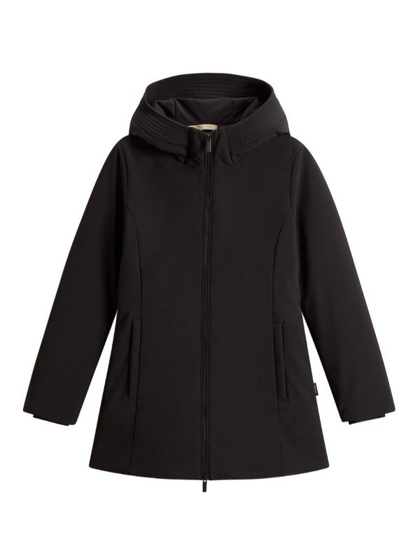 Woolrich Manteau Au Genou - Noir