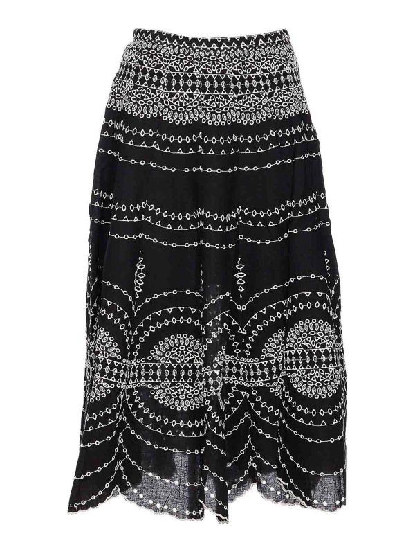 Charo Ruiz Jupe Midi - Noir
