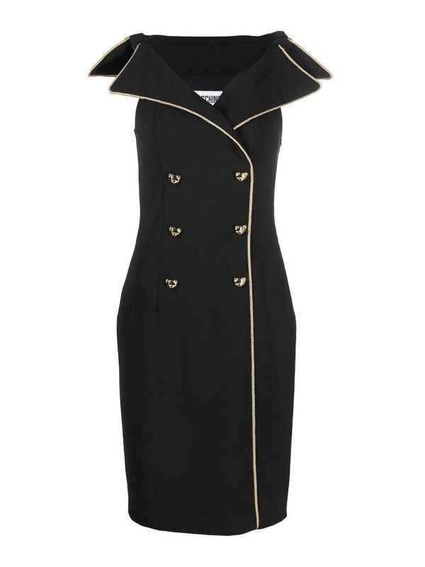 Moschino Robe Courte - Noir