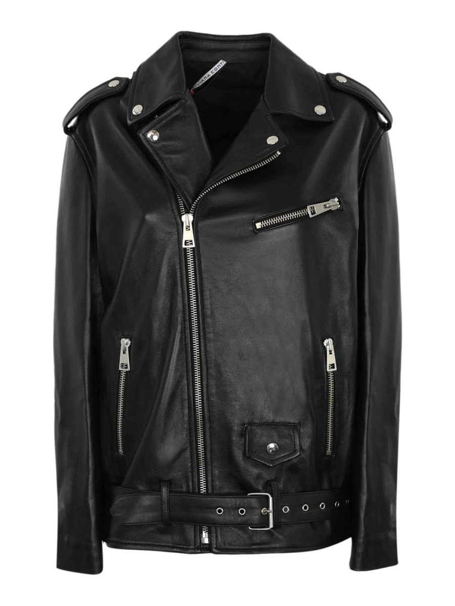 Liviana Conti Blouson En Cuir - Noir