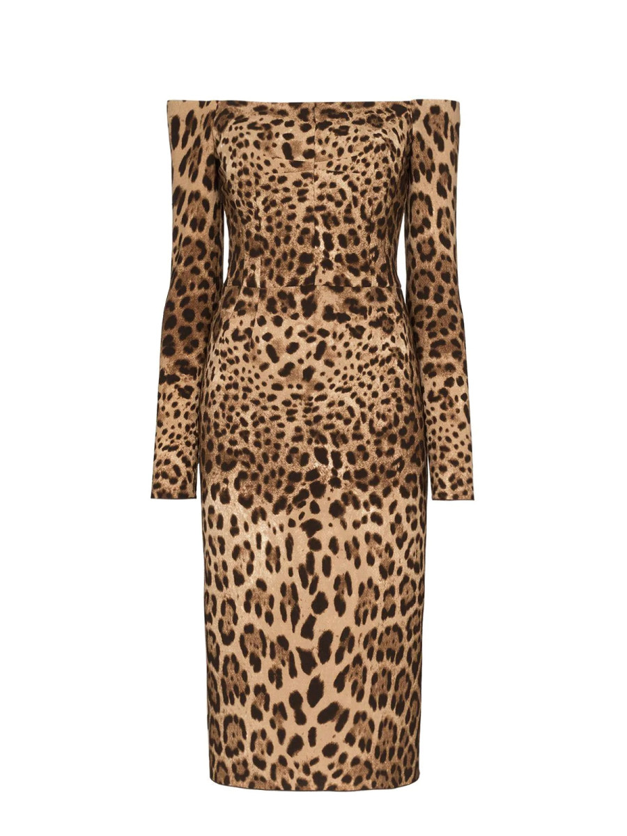 Dolce & Gabbana Robe Au Genou - À Motif