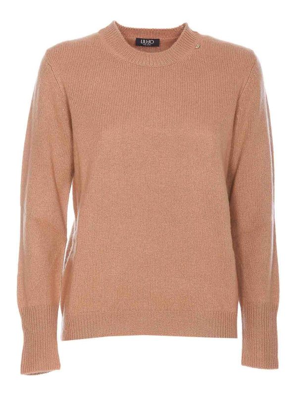 Liu Jo Pull Col Rond - Beige