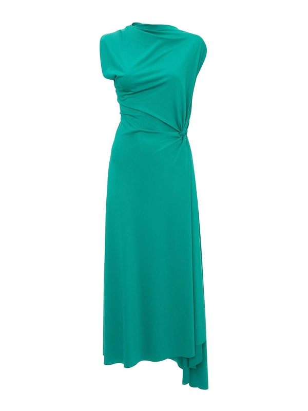 Victoria Beckham Robe Au Genou - Vert