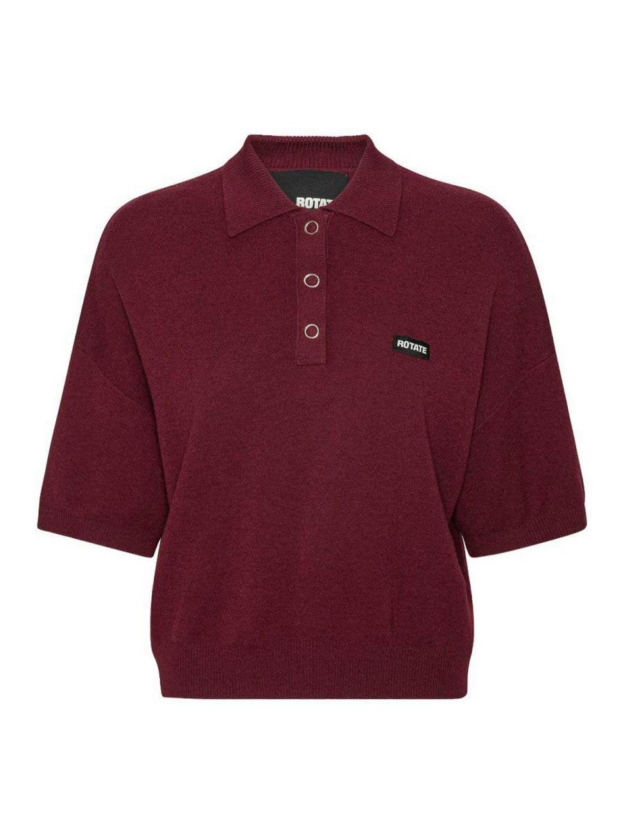 Rotate Birger Christensen Polo - Rouge Brun
