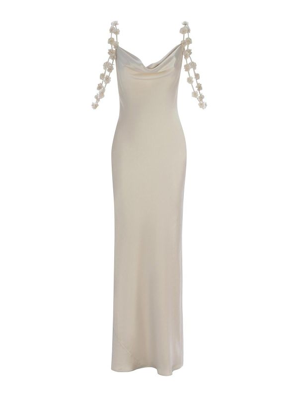 Self Portrait Maxi Robe - Argent