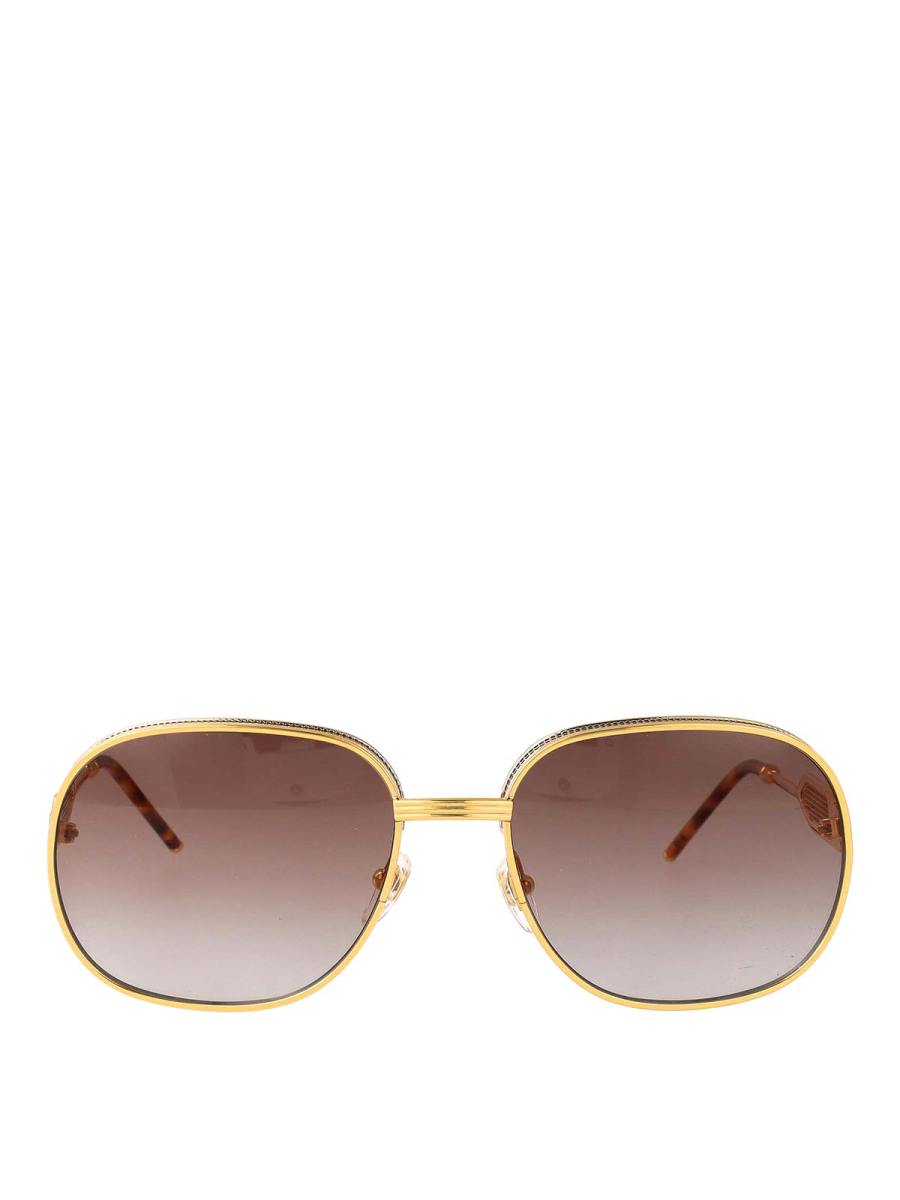 Casablanca Lunettes De Soleil - Or