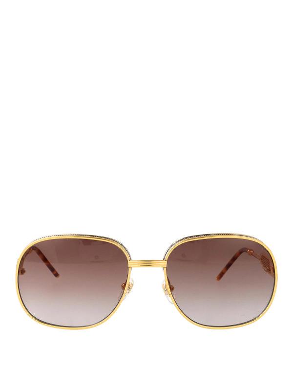 Casablanca Lunettes De Soleil - Or