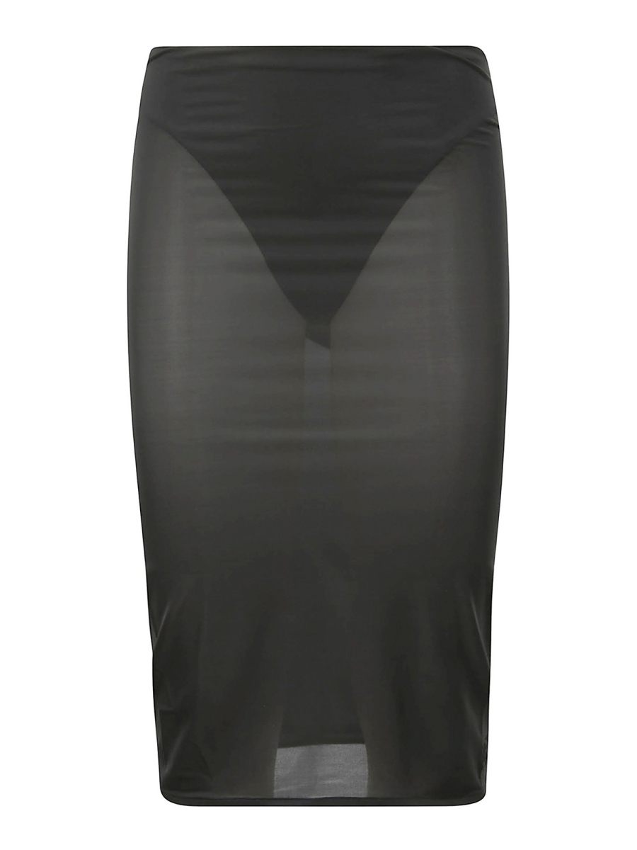 Courreges Jupe Midi - Noir