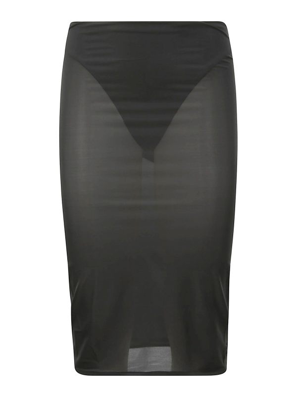 Courreges Jupe Midi - Noir