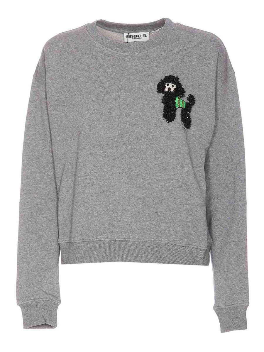 Essentiel Antwerp Pull Col Rond - Gris