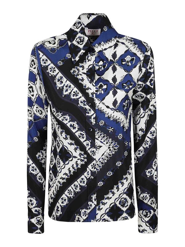 Emilio Pucci Chemise - Bleu Foncé