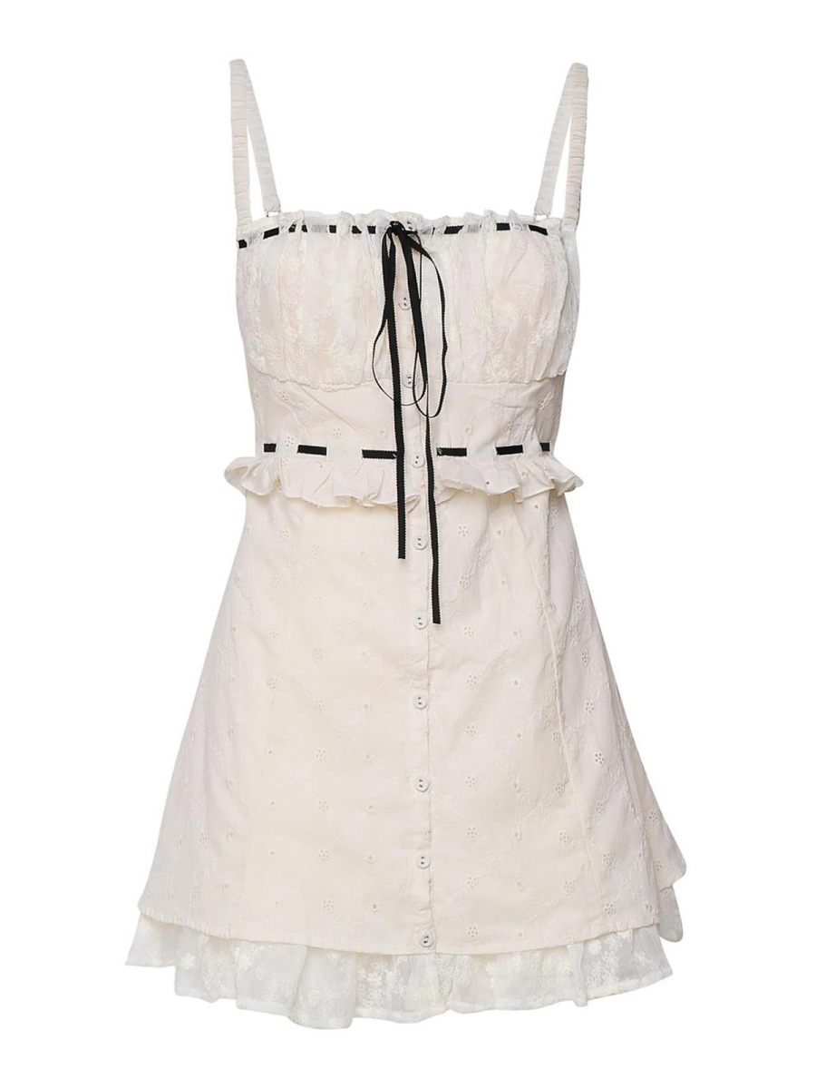 For Love & Lemons Robe Courte - Blanc
