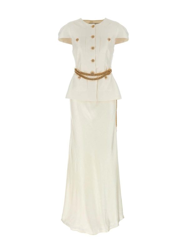 Self Portrait Maxi Robe - Blanc