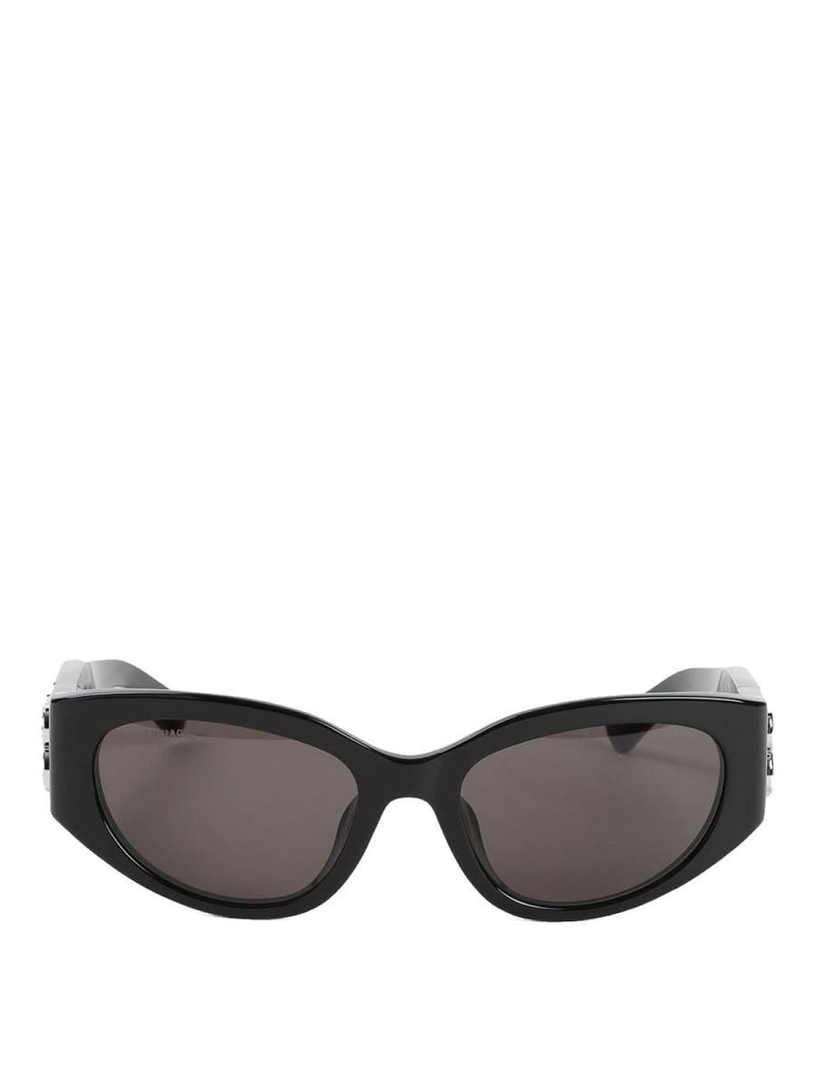 Balenciaga Lunettes De Soleil - Noir