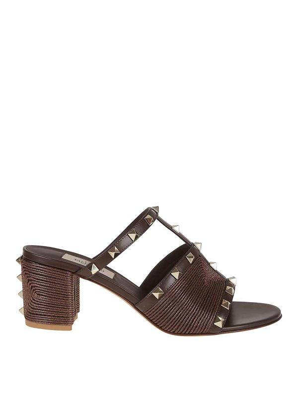 Valentino Garavani Sandales - Or Blanc