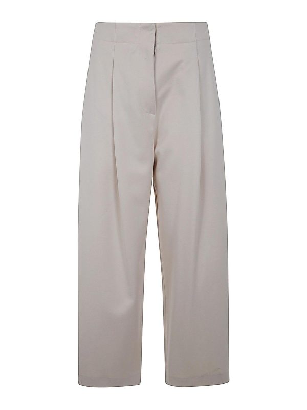 Drhope Pantalons Décontractés - Blanc