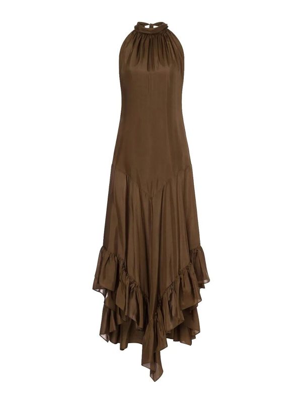 Philosophy di Lorenzo Serafini Robe Au Genou - Marron