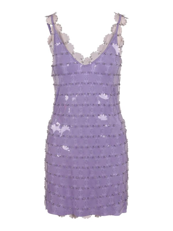 Rabanne Robe De Cocktail - Violet