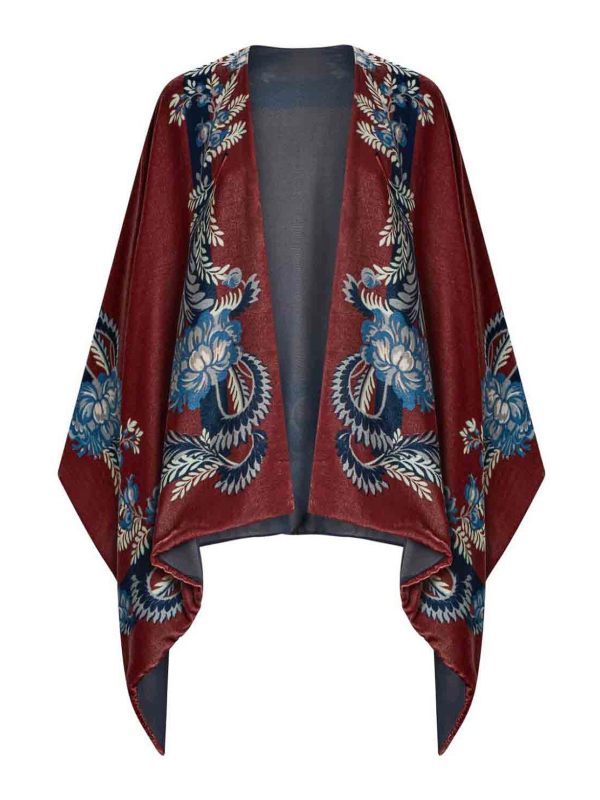 Etro Cape - Rouge Bru
