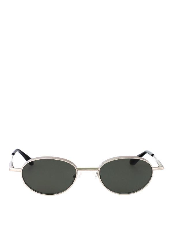 Alexander Mcqueen Lunettes De Soleil - Argent