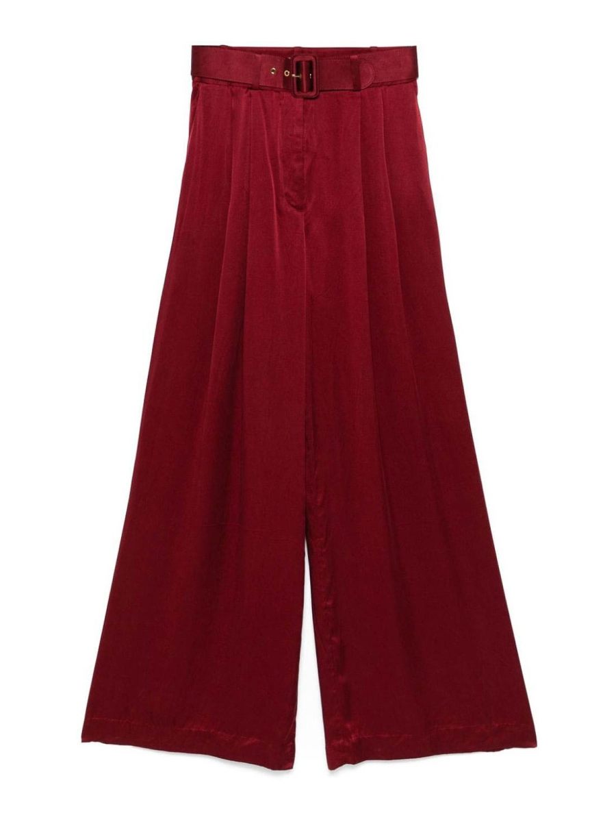 Zimmermann Pantalons Décontractés - Rouge Brun