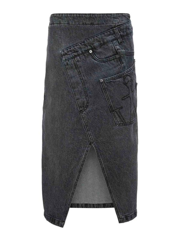 J. W. Anderson Jupe Midi - Gris