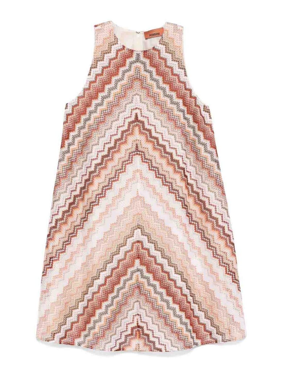 Missoni Robe Au Genou - Marron