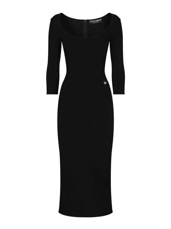Dolce & Gabbana Robe Au Genou - Noir