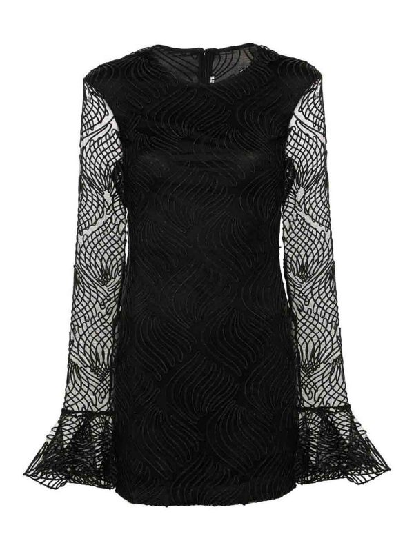 Rotate Birger Christensen Robe Courte - Noir