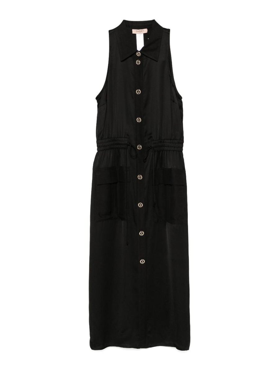 Twinset Robe Au Genou - Noir
