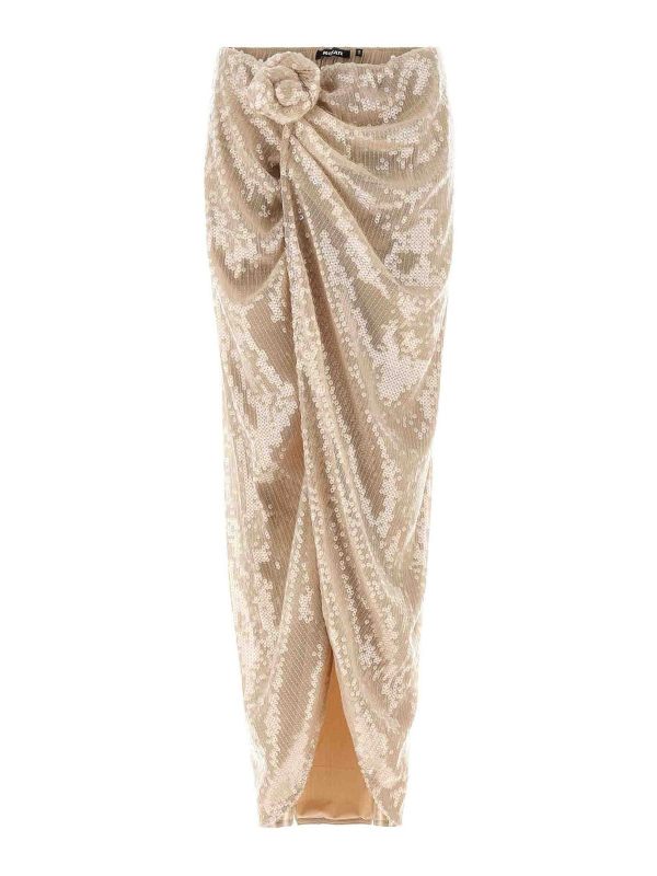 Rotate Birger Christensen Jupe Midi - Beige