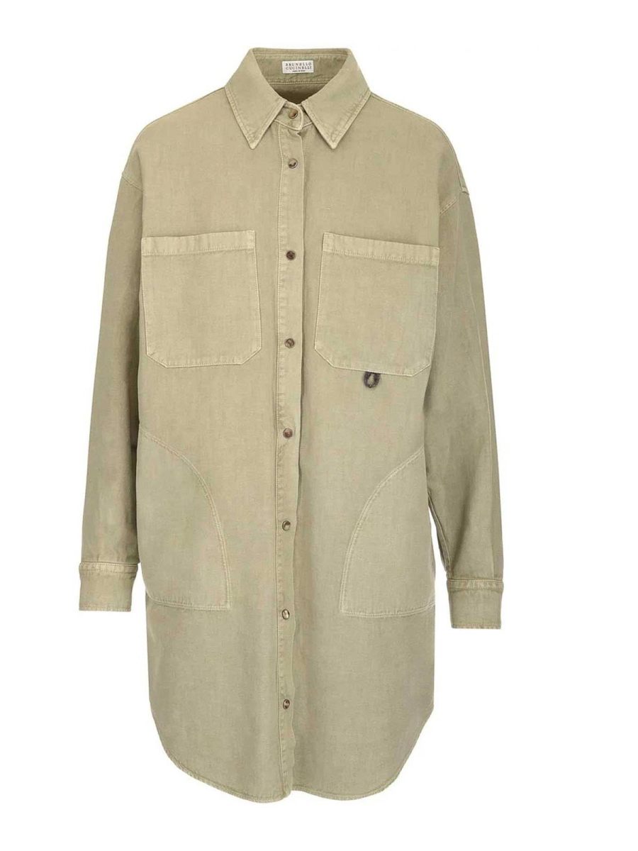 Brunello Cucinelli Chemise - Vert Clair