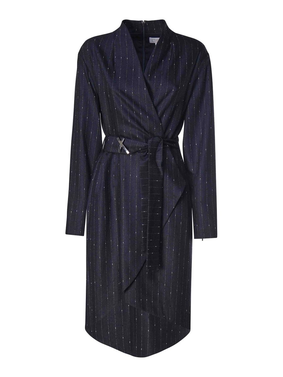Genny Robe Au Genou - Bleu