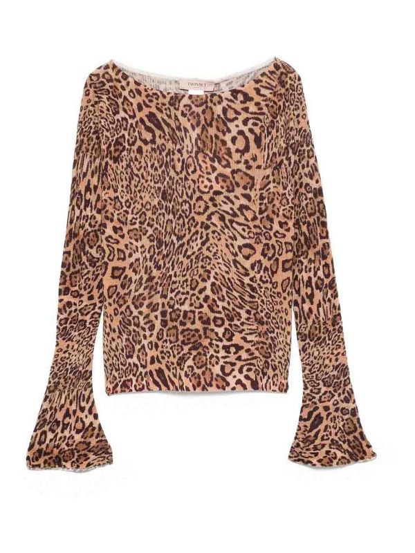 Twinset Pull Col Rond - Imprimé Animal