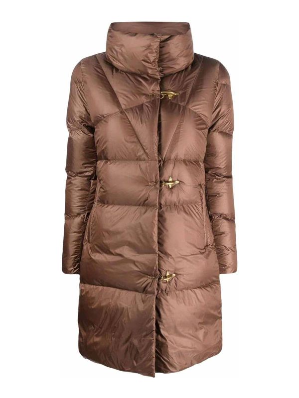 Fay Manteau Court - Marron