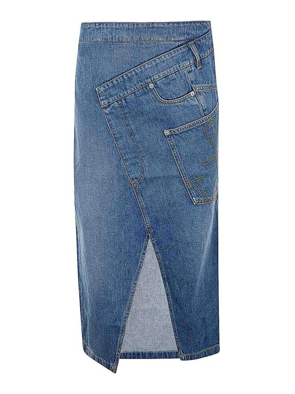 J. W. Anderson Jupe Midi - Bleu