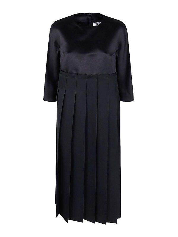 Comme Des Garcons Robe Au Genou - Noir