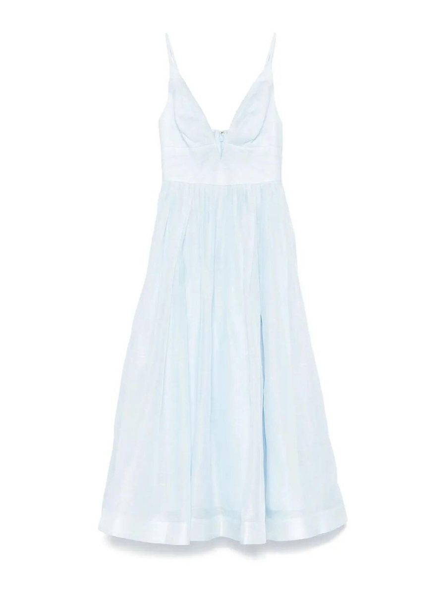 Zimmermann Robe Au Genou - Vert Clair
