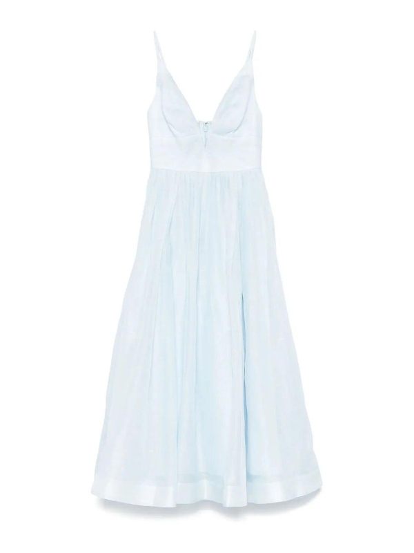 Zimmermann Robe Au Genou - Vert Clair