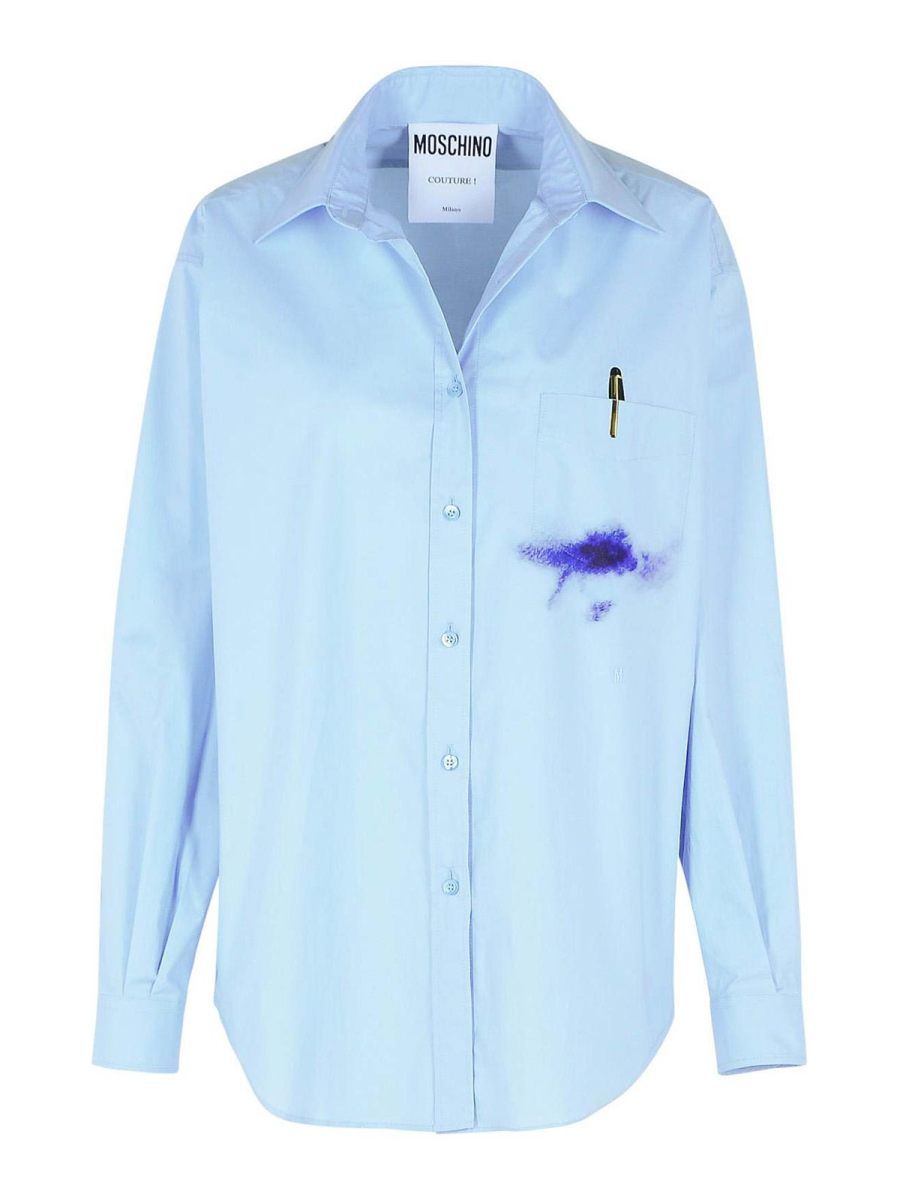 Moschino Chemise - Bleu Clair