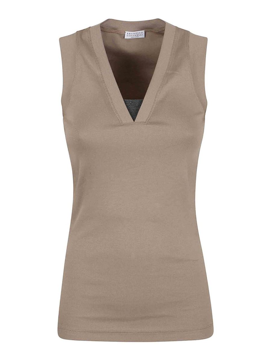 Brunello Cucinelli Top - Vert Foncé