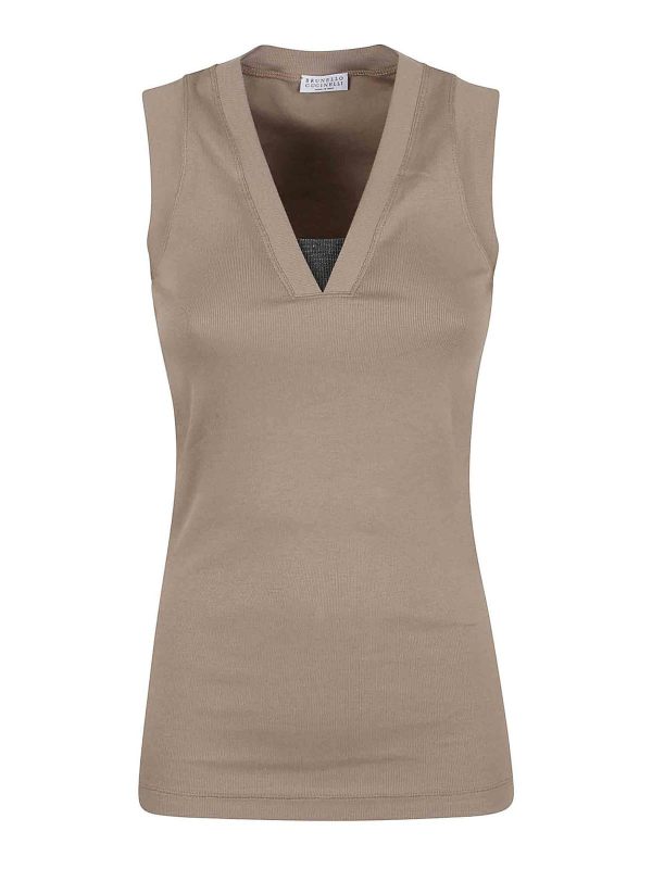 Brunello Cucinelli Top - Vert Foncé