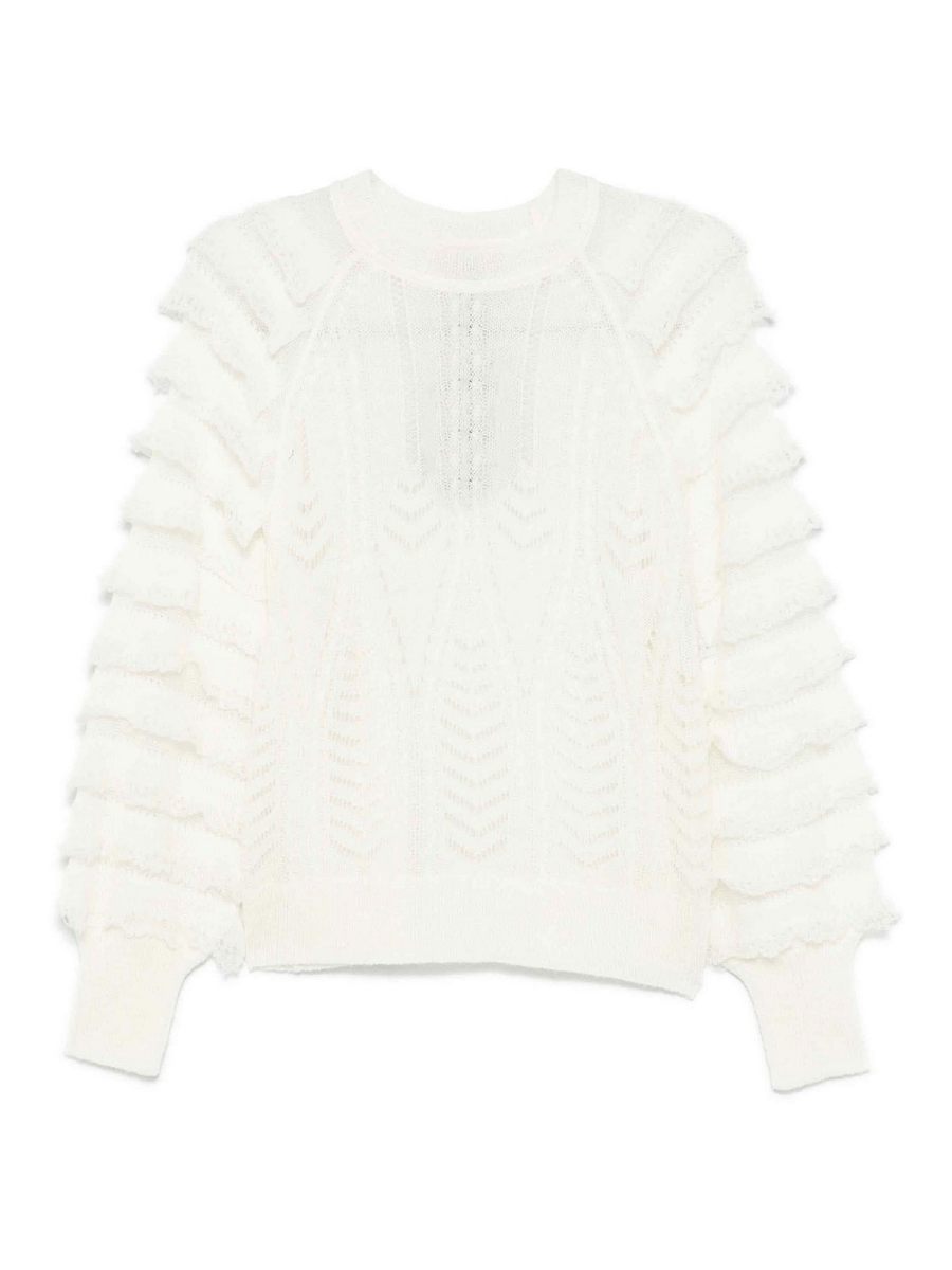 Twinset Pull Col Rond - Crème
