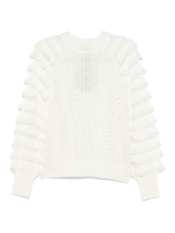 Twinset Pull Col Rond - Crème