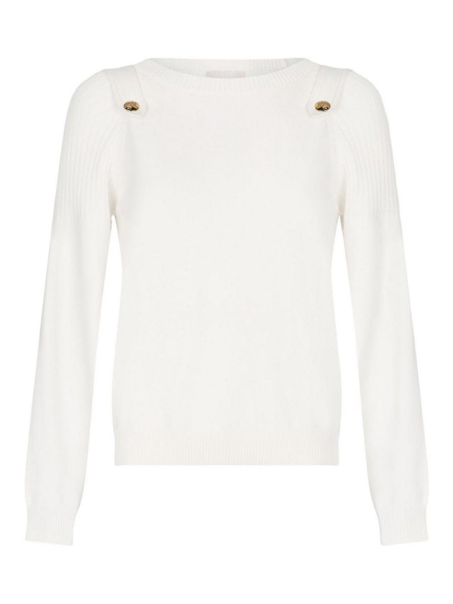 Liu Jo Pull Col Bateau - Blanc