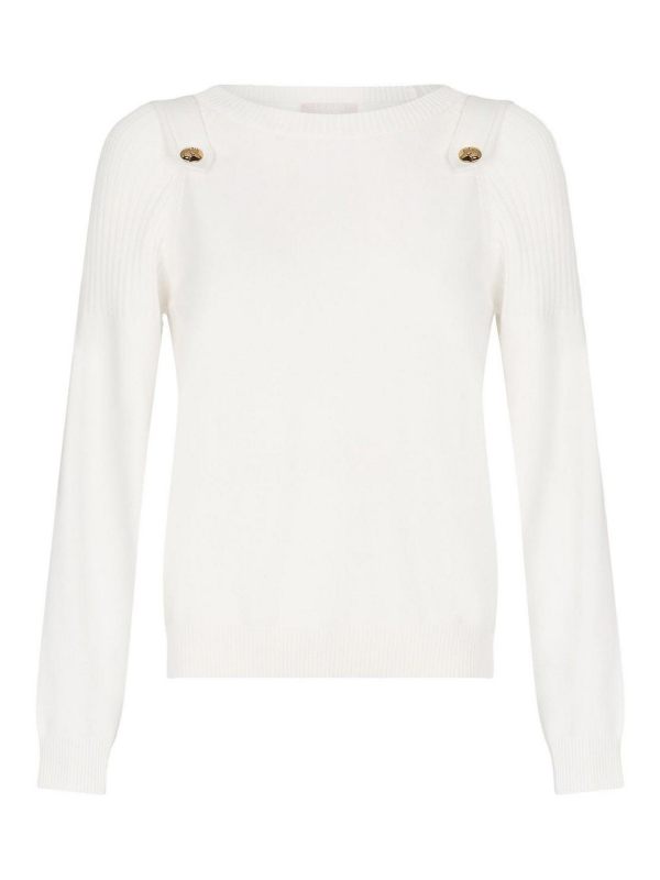 Liu Jo Pull Col Bateau - Blanc