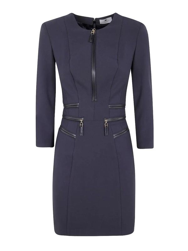 Elisabetta Franchi Robe Au Genou - Noir