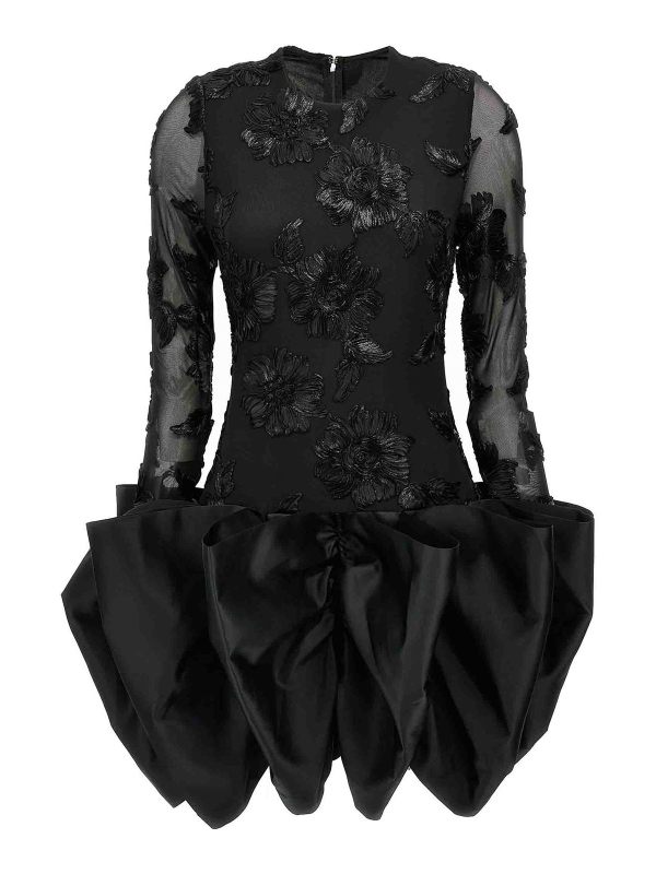 Rotate Birger Christensen Robe Courte - Noir